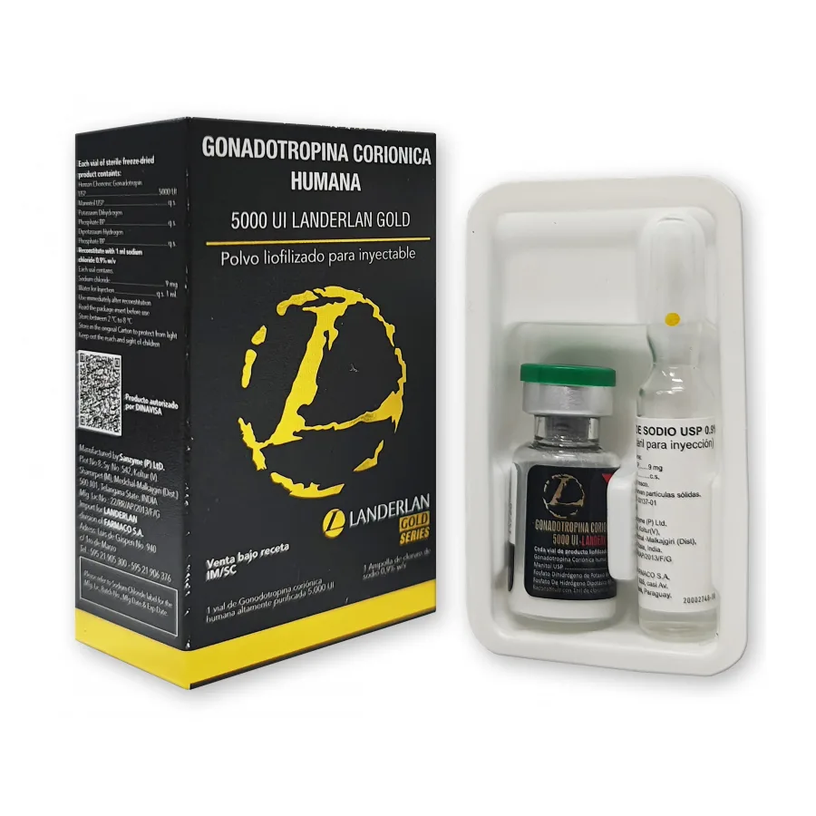 GONADOTROPINA CORONICA HUMANA 5000 UI LANDERLAN GOLD